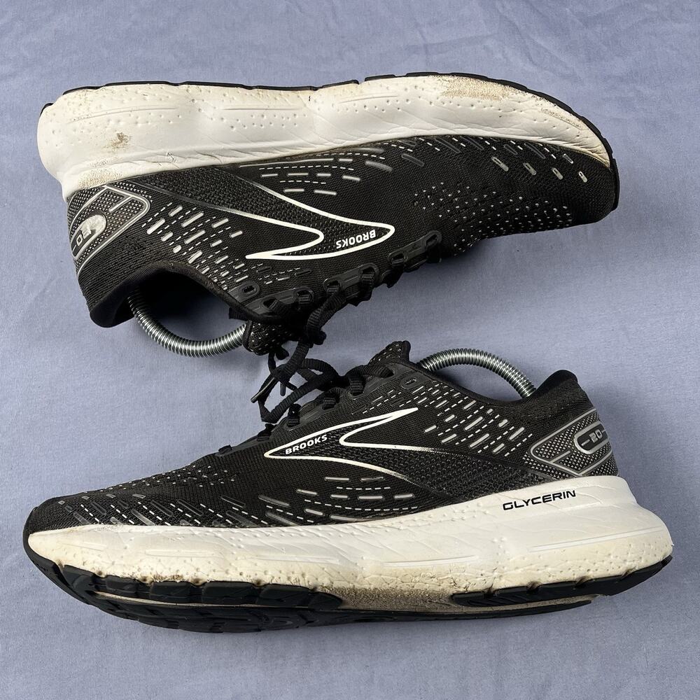 Brooks Glycerin 20 Men’s Size 9.5 Black Running Fitness Gym Sneakers 1103821D059